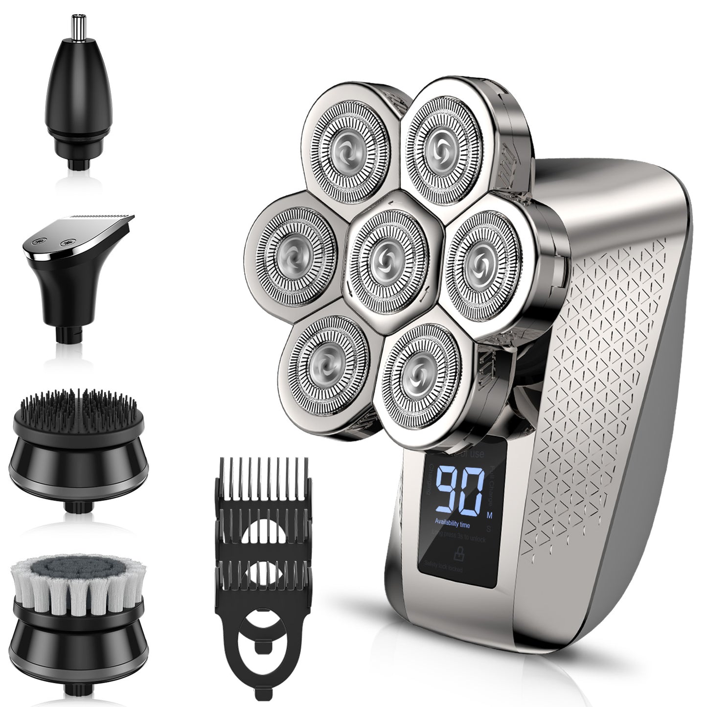 Head shavers for Bald Men, Anti Pinch Bald Head shavers for Men, Electric Head Shavers for Men, Maquina De Afeitar Para Hombre, Head Shavers for Bald Men Wet and Dry