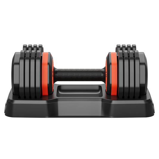 5-in-1 Adjustable Single Dumbbell - 25 LB, Complete with Anti-Slip Metal Handle for Full Body Home Gym Workouts - Ideal Adjustable Dumbbell Set for Your Weight Selection Needs"