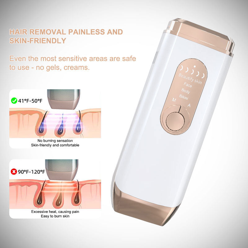 YOOVEE Laser Hair Removal Device IPL Hair Removal Permanent for Women Men at-Home, Painless Laser Hair Removal Whole Body Armpits Back Legs Arms Face Bikini Line