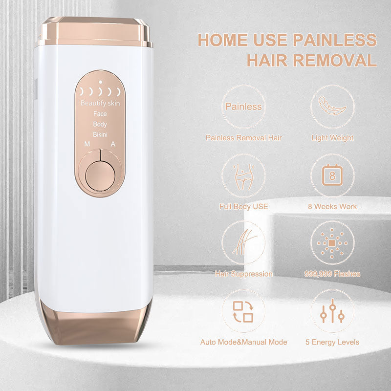 YOOVEE Laser Hair Removal Device IPL Hair Removal Permanent for Women Men at-Home, Painless Laser Hair Removal Whole Body Armpits Back Legs Arms Face Bikini Line